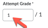 Attempt Grade field