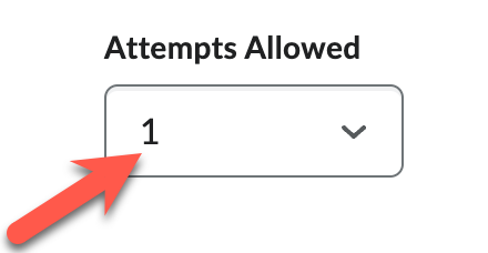 number of attempts allowed 