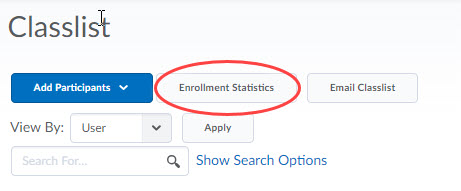 Image of enrollment Statistics button