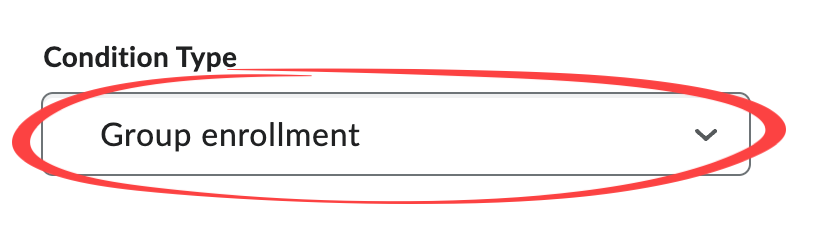 condition type field