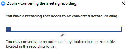 Convert Recording