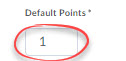 default points field