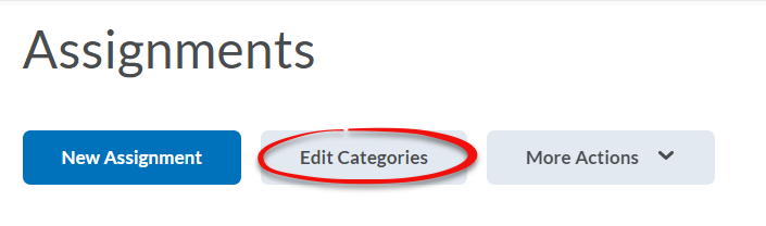 Edit Categories button shown circled in red.