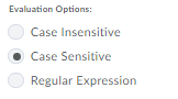 case evaluation options