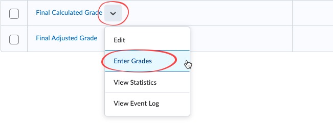 Final Calculated Grade