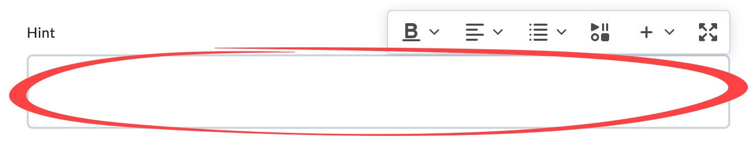 hint field