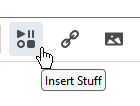 Insert Stuff icon in HTML Editor