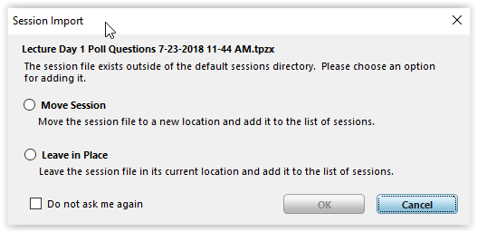 Move Session File or Leave in Place