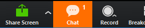 Orange Chat Button