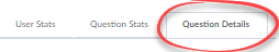 question details tab