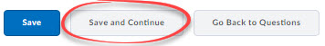 save and continue button