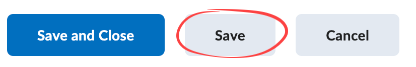 save button