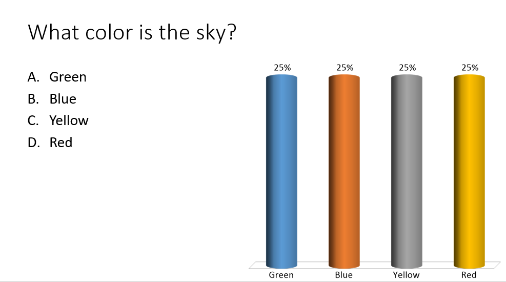 Multiple Choice Question Filled Out