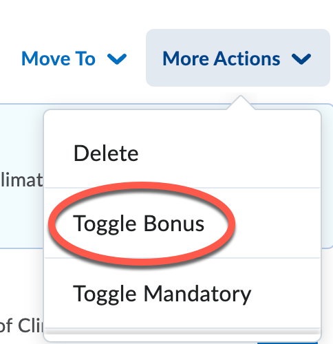 Toggle Bonus button