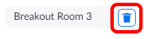 Delete Breakout Room