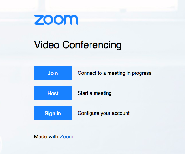 Zoom Single Sign On Screen