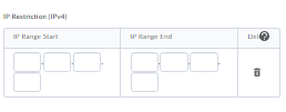 IP Restriction window