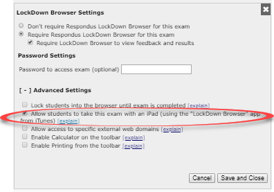 advanced settings options