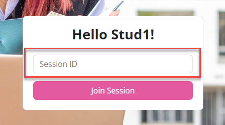 Image of Session ID field and Join Session button