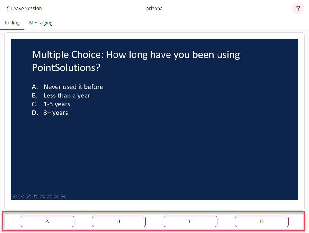 Image of polling question and response options