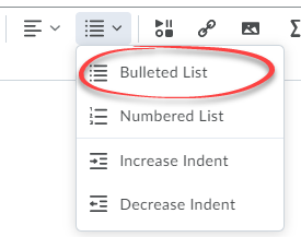 bulleted list icon