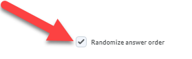randomize answer order is checked