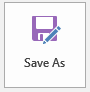 Click Save As to finish process